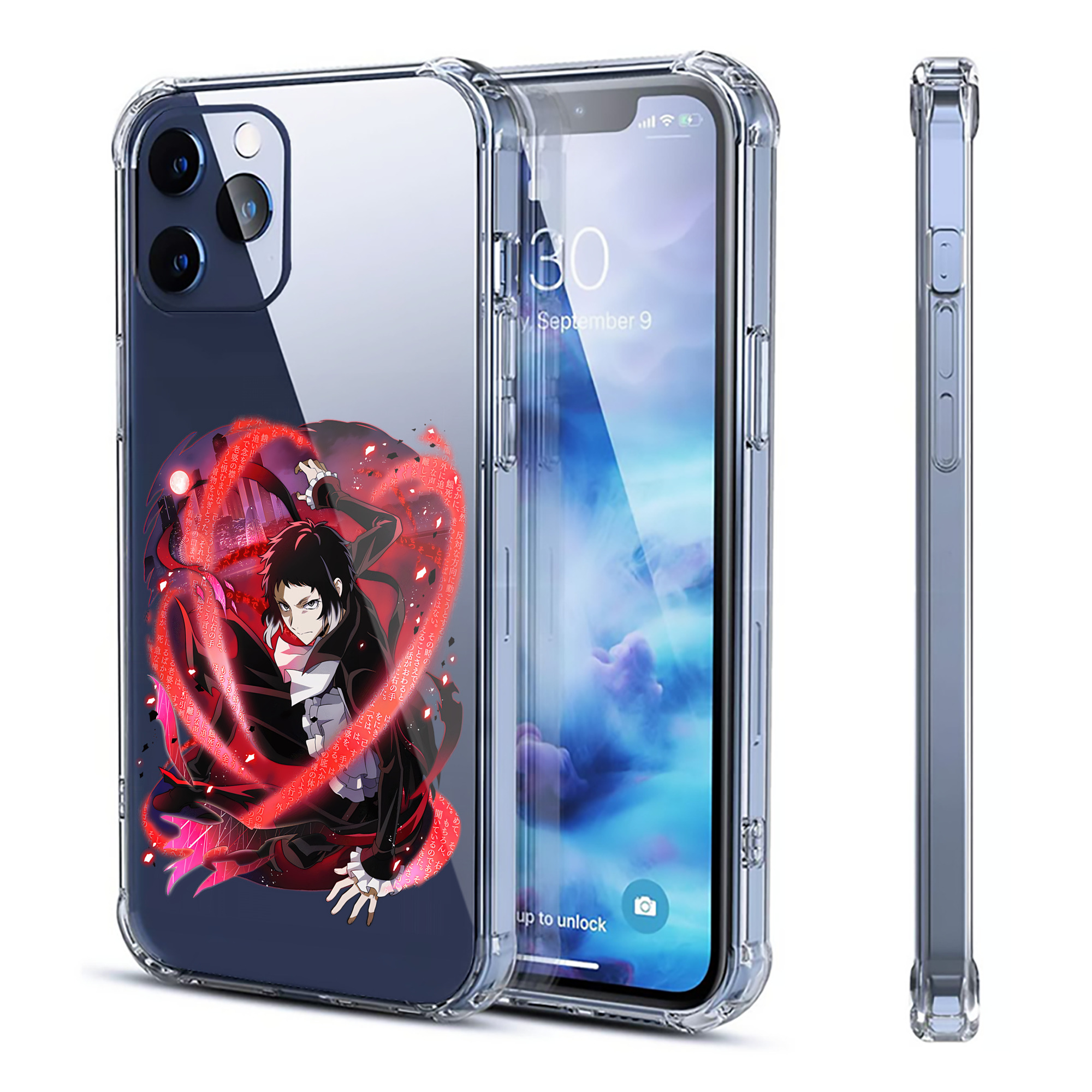 （画像用） 文豪ストレイドッグス Bungo Stray Dogs 【iPhone 12シリーズ対応】透明スマホケース（クリアソフトケース）
